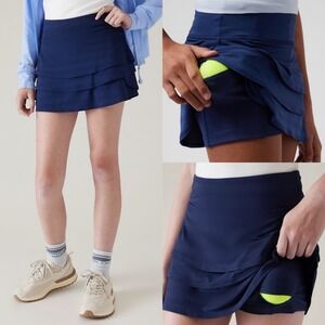 Athleta Girl Swing Skort Goodnight Nora Navy Size XS / 6 Tennis Golf Pickleball